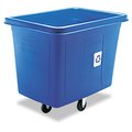 Rubbermaid Commercial Cube Truck, Rectangular, 500 lb. Cap, Blue 461673